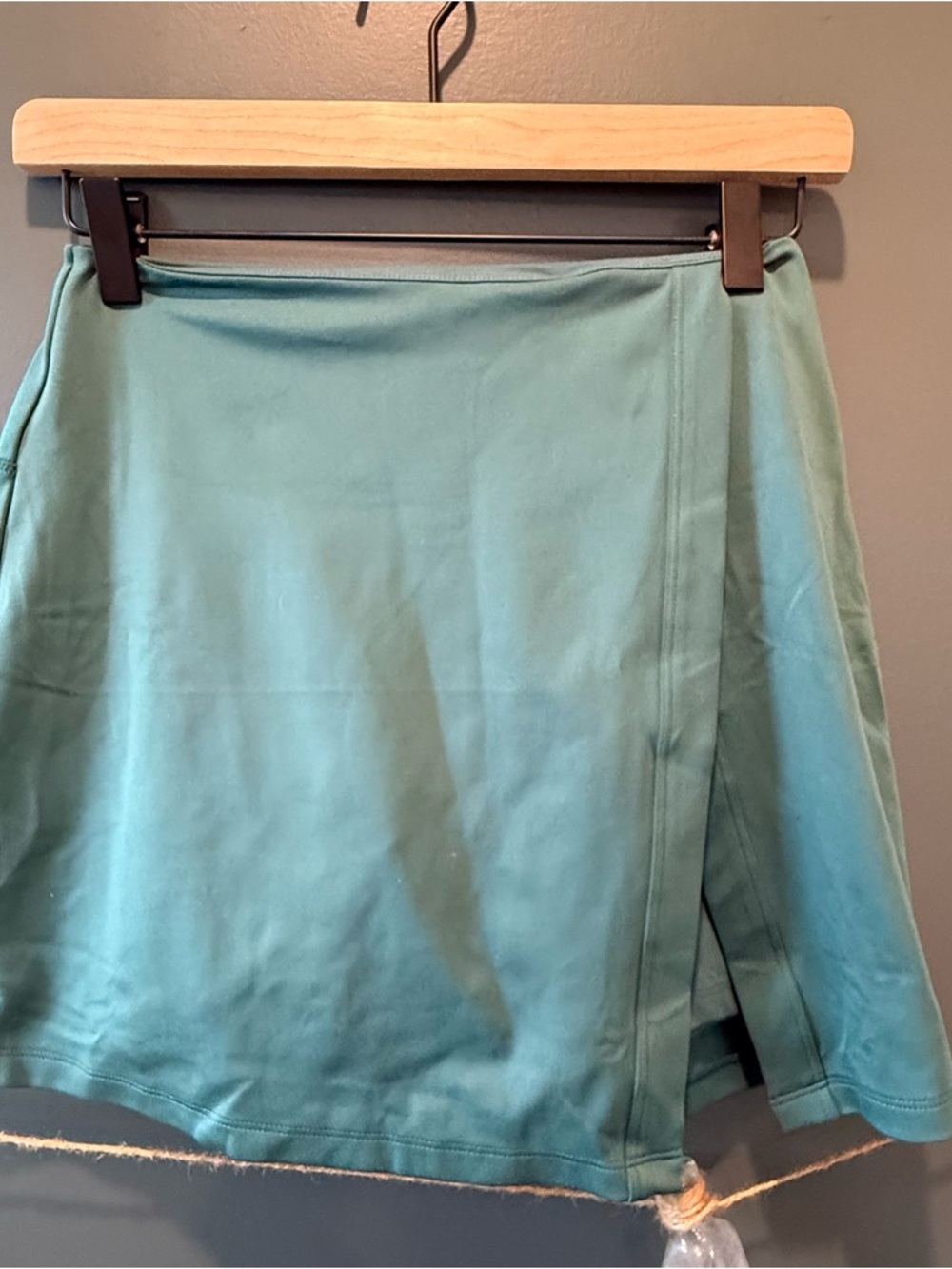 girlfriend collective Teal Skort